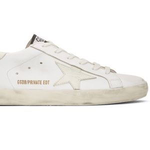 Golden Goose Superstar Size 38 Glow-in-the-dark White Sneakers